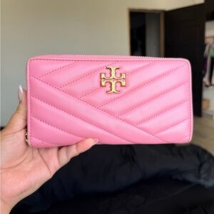 Tory Burch Pink Chevron Wallet